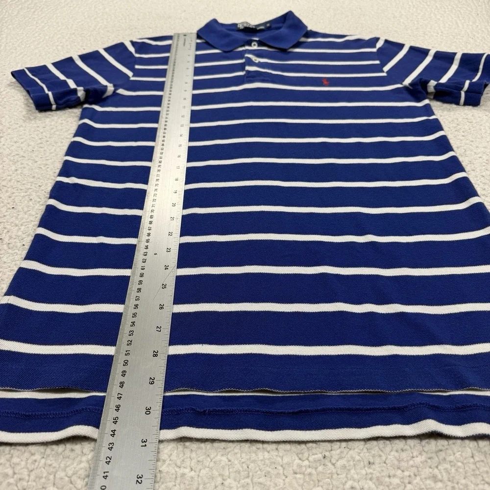 VTG Polo Ralph Lauren Shirt Men's M Striped Pony Preppy Y2K Casual Quiet Luxury